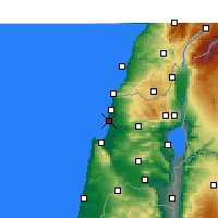 Nearby Forecast Locations - Akko - Mapa