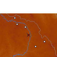 Nearby Forecast Locations - Kitwe - Mapa