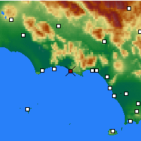 Nearby Forecast Locations - Sperlonga - Mapa