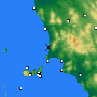 Nearby Forecast Locations - San Vincenzo - Mapa