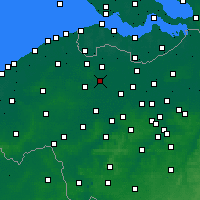 Nearby Forecast Locations - Zomergem - Mapa