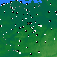 Nearby Forecast Locations - Wetteren - Mapa