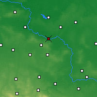 Nearby Forecast Locations - Głogów - Mapa