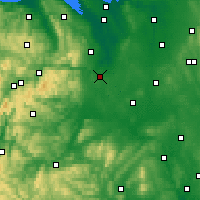 Nearby Forecast Locations - Oswestry - Mapa