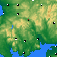Nearby Forecast Locations - Sanquhar - Mapa