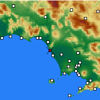 Nearby Forecast Locations - Mondragone - Mapa