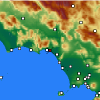 Nearby Forecast Locations - Minturno - Mapa