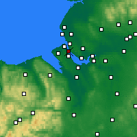 Nearby Forecast Locations - Birkenhead - Mapa