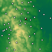 Nearby Forecast Locations - Dewsbury - Mapa