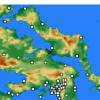 Nearby Forecast Locations - Chalkis - Mapa