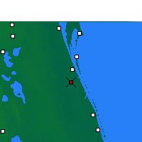 Nearby Forecast Locations - Palm Bay - Mapa