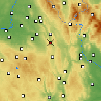 Nearby Forecast Locations - Česká Třebová - Mapa