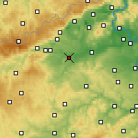Nearby Forecast Locations - Žatec - Mapa