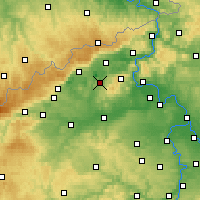 Nearby Forecast Locations - Bílina - Mapa