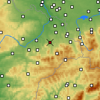 Nearby Forecast Locations - Frýdek-Místek - Mapa