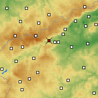 Nearby Forecast Locations - Klášterec nad Ohří - Mapa