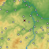 Nearby Forecast Locations - Kladno - Mapa