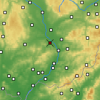 Nearby Forecast Locations - Kroměříž - Mapa