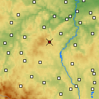 Nearby Forecast Locations - Příbram - Mapa
