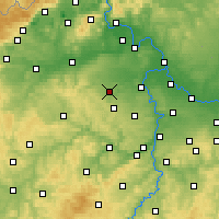 Nearby Forecast Locations - Slaný - Mapa