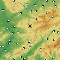 Nearby Forecast Locations - Vsetín - Mapa