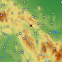 Nearby Forecast Locations - Nowa Ruda - Mapa