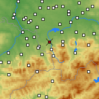 Nearby Forecast Locations - Skočov - Mapa
