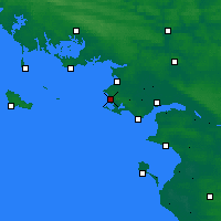 Nearby Forecast Locations - La Turballe - Mapa