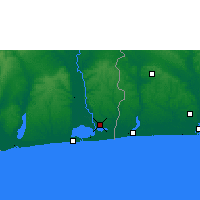 Nearby Forecast Locations - Porto Novo - Mapa