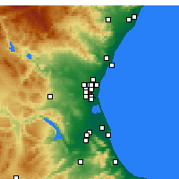 Nearby Forecast Locations - Xirivella - Mapa