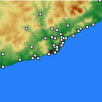 Nearby Forecast Locations - Viladecans - Mapa