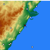 Nearby Forecast Locations - Benicarló - Mapa