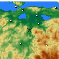 Nearby Forecast Locations - Susurluk - Mapa