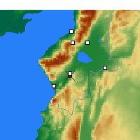 Nearby Forecast Locations - Antiochie - Mapa