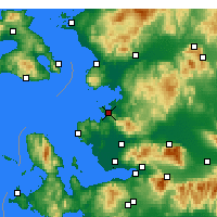 Nearby Forecast Locations - Aliağa - Mapa