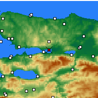 Nearby Forecast Locations - İzmit - Mapa