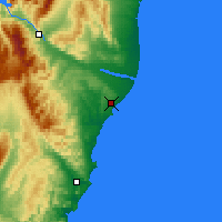 Nearby Forecast Locations - Oamaru - Mapa