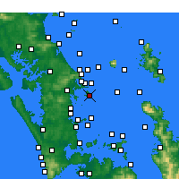 Nearby Forecast Locations - Kawau Point - Mapa
