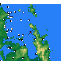 Nearby Forecast Locations - Motukawao Island - Mapa