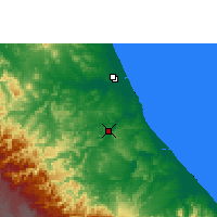 Nearby Forecast Locations - Poza Rica - Mapa