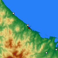 Nearby Forecast Locations - Monbecu - Mapa