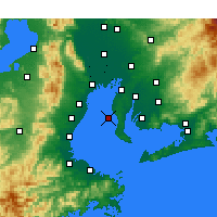 Nearby Forecast Locations - Tokoname - Mapa