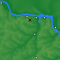 Nearby Forecast Locations - Čeboksary - Mapa
