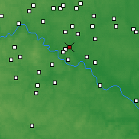 Nearby Forecast Locations - Ljubercy - Mapa