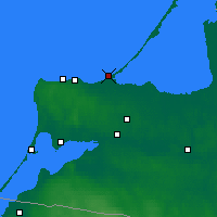 Nearby Forecast Locations - Zelenogradsk - Mapa