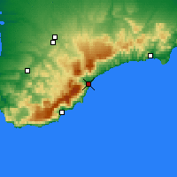 Nearby Forecast Locations - Alušta - Mapa