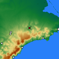 Nearby Forecast Locations - Bilohirsk - Mapa