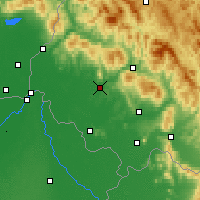 Nearby Forecast Locations - Mukačevo - Mapa