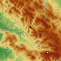 Nearby Forecast Locations - Rachov - Mapa