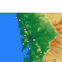 Nearby Forecast Locations - Bhivandí - Mapa